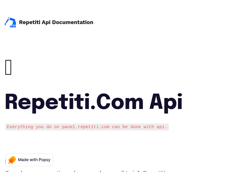 Screenshot of Repetiti website