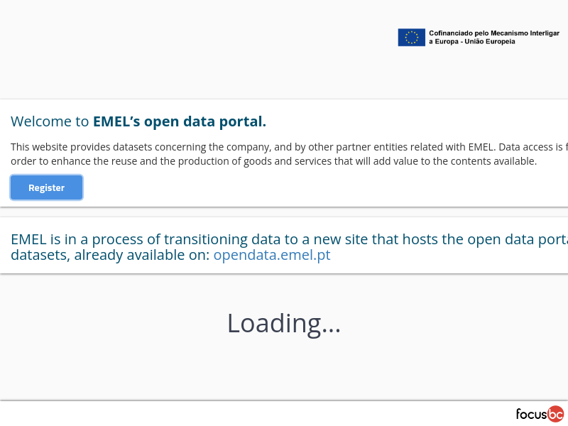 Screenshot of emel.city-platform.com/opendata website