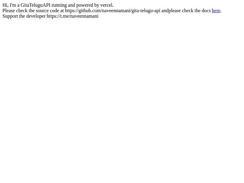Screenshot of GitApi website