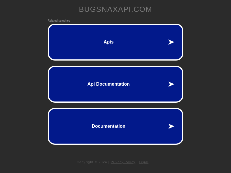 Screenshot of BugSnax API website