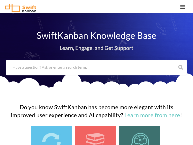 Screenshot of SwiftKanban API website